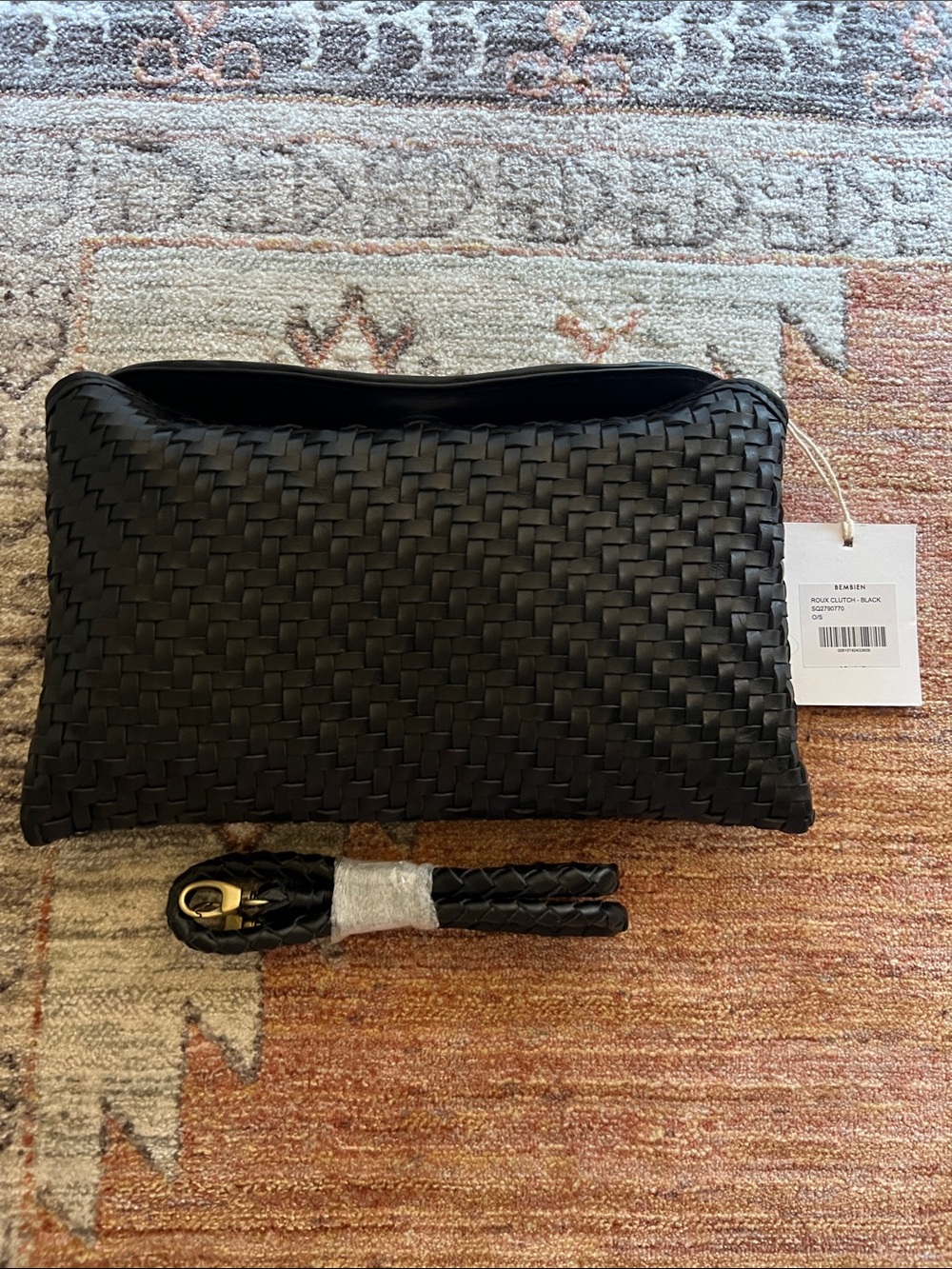 Bembien Roux Clutch - Black Woven Leather - Picture 4 of 4